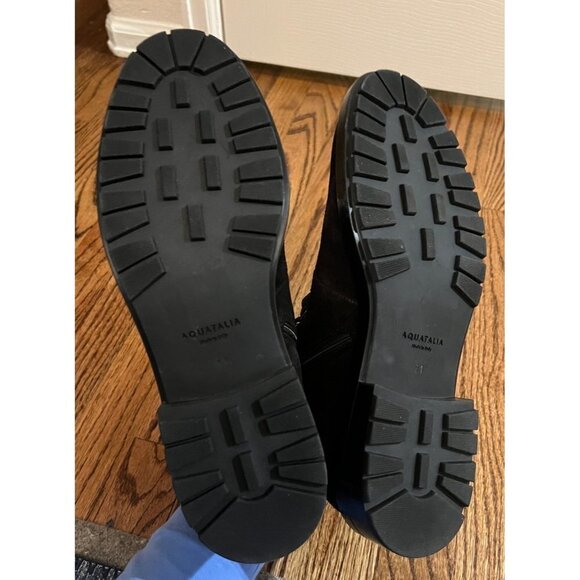 NEW Aquatalia | Liviana Hiker Bootie Black Suede Sz 11‎ - Picture 8 of 8